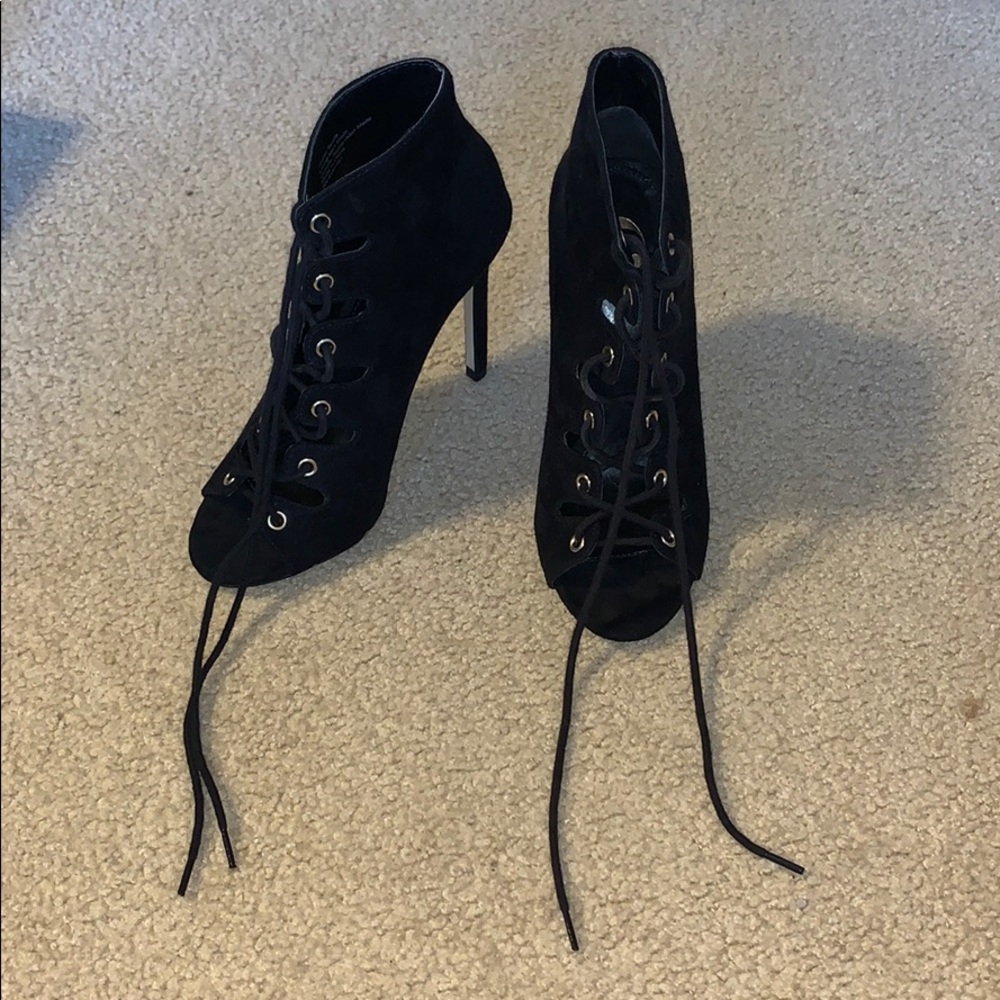 Lace up stilettos